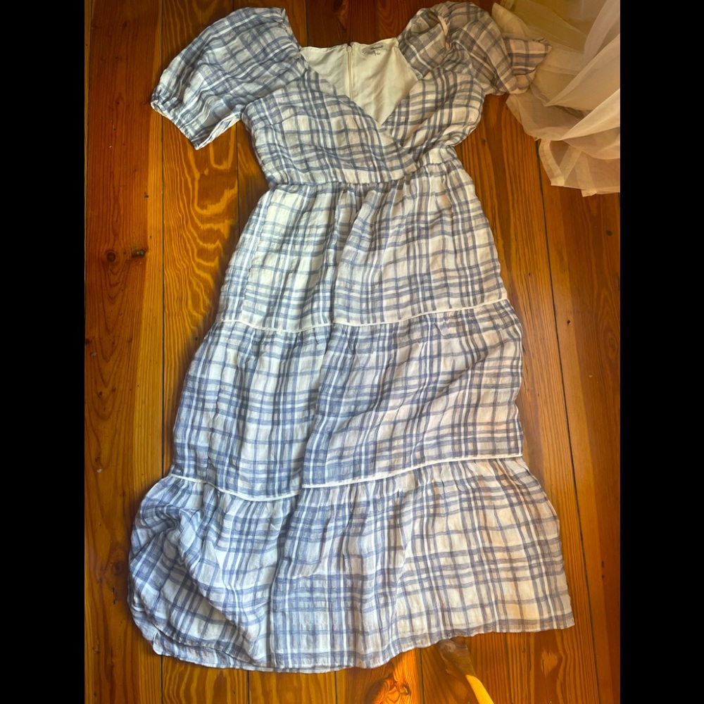 Cute plaid Madewell dress brand new